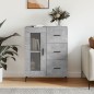 vidaXL Sideboard Betongrau 69,5x34x90 cm Holzwerkstoff vidaXL Sideboard Betongrau 69,5x34x90 cm Holzwerkstoff