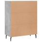 vidaXL Sideboard Betongrau 69,5x34x90 cm Holzwerkstoff vidaXL Sideboard Betongrau 69,5x34x90 cm Holzwerkstoff