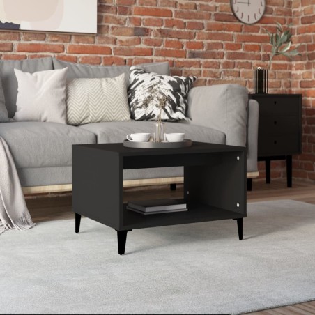 vidaXL Couchtisch Schwarz 60x50x40 cm Holzwerkstoff