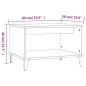 vidaXL Couchtisch Schwarz 60x50x40 cm Holzwerkstoff vidaXL Couchtisch Schwarz 60x50x40 cm Holzwerkstoff