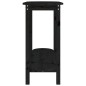 vidaXL Konsolentisch Schwarz 110x40x80 cm Massivholz Kiefer vidaXL Konsolentisch Schwarz 110x40x80 cm Massivholz Kiefer