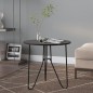 vidaXL Beistelltisch Schwarz 48 cm MDF und Eisen vidaXL Beistelltisch Schwarz 48 cm MDF und Eisen