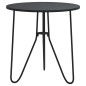 vidaXL Beistelltisch Schwarz 48 cm MDF und Eisen vidaXL Beistelltisch Schwarz 48 cm MDF und Eisen