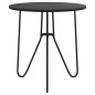vidaXL Beistelltisch Schwarz 48 cm MDF und Eisen vidaXL Beistelltisch Schwarz 48 cm MDF und Eisen