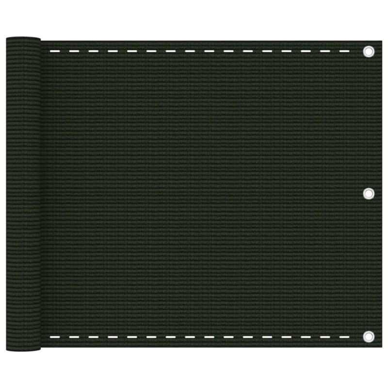 vidaXL Balkon-Sichtschutz Dunkelgrün 75x400 cm HDPE vidaXL Balkon-Sichtschutz Dunkelgrün 75x400 cm HDPE