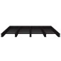 vidaXL Palettenbett Schwarz 140x190 cm Massivholz Kiefer vidaXL Palettenbett Schwarz 140x190 cm Massivholz Kiefer
