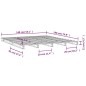 vidaXL Palettenbett Schwarz 140x190 cm Massivholz Kiefer vidaXL Palettenbett Schwarz 140x190 cm Massivholz Kiefer