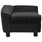 vidaXL Hundesofa Schwarz 72x45x30 cm Plüsch vidaXL Hundesofa Schwarz 72x45x30 cm Plüsch