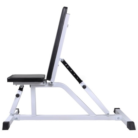 Hantelbank mit Lang- und Kurzhantel-Set 60,5 kg