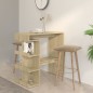 vidaXL Bartisch mit Regal Sonoma-Eiche 100x50x101,5 cm Holzwerkstoff vidaXL Bartisch mit Regal Sonoma-Eiche 100x50x101,5 cm Holzwerkstoff