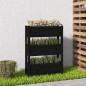 vidaXL Pflanzkübel Schwarz 77x25x104,5 cm Massivholz Kiefer vidaXL Pflanzkübel Schwarz 77x25x104,5 cm Massivholz Kiefer