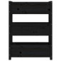 vidaXL Pflanzkübel Schwarz 77x25x104,5 cm Massivholz Kiefer vidaXL Pflanzkübel Schwarz 77x25x104,5 cm Massivholz Kiefer