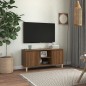 vidaXL TV-Schrank Massivholz-Beine Braun Eichen-Optik 103,5x35x50 cm vidaXL TV-Schrank Massivholz-Beine Braun Eichen-Optik 103,5x35x50 cm