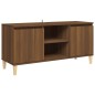 vidaXL TV-Schrank Massivholz-Beine Braun Eichen-Optik 103,5x35x50 cm vidaXL TV-Schrank Massivholz-Beine Braun Eichen-Optik 103,5x35x50 cm