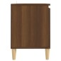 vidaXL TV-Schrank Massivholz-Beine Braun Eichen-Optik 103,5x35x50 cm vidaXL TV-Schrank Massivholz-Beine Braun Eichen-Optik 103,5x35x50 cm