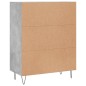 vidaXL Sideboard Betongrau 69,5x34x90 cm Holzwerkstoff vidaXL Sideboard Betongrau 69,5x34x90 cm Holzwerkstoff