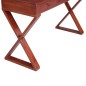 vidaXL PC-Tisch Braun 132 x 47 x 77 cm Massivholz Mahagoni vidaXL PC-Tisch Braun 132 x 47 x 77 cm Massivholz Mahagoni