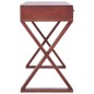 vidaXL PC-Tisch Braun 132 x 47 x 77 cm Massivholz Mahagoni vidaXL PC-Tisch Braun 132 x 47 x 77 cm Massivholz Mahagoni