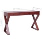 vidaXL PC-Tisch Braun 132 x 47 x 77 cm Massivholz Mahagoni vidaXL PC-Tisch Braun 132 x 47 x 77 cm Massivholz Mahagoni