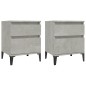 vidaXL Nachttische 2 Stk. Betongrau 40x35x50 cm vidaXL Nachttische 2 Stk. Betongrau 40x35x50 cm