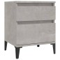 vidaXL Nachttische 2 Stk. Betongrau 40x35x50 cm vidaXL Nachttische 2 Stk. Betongrau 40x35x50 cm