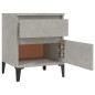 vidaXL Nachttische 2 Stk. Betongrau 40x35x50 cm vidaXL Nachttische 2 Stk. Betongrau 40x35x50 cm