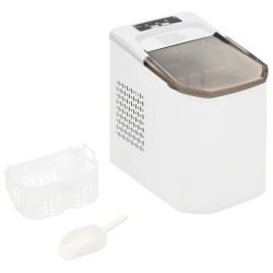vidaXL Eiswürfelbereiter Weiß 1,4 L 15 kg / 24 h