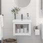 vidaXL Badezimmer Wand-Waschtischgestell Weiß 40x38x31 cm Eisen vidaXL Badezimmer Wand-Waschtischgestell Weiß 40x38x31 cm Eisen
