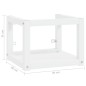 vidaXL Badezimmer Wand-Waschtischgestell Weiß 40x38x31 cm Eisen vidaXL Badezimmer Wand-Waschtischgestell Weiß 40x38x31 cm Eisen