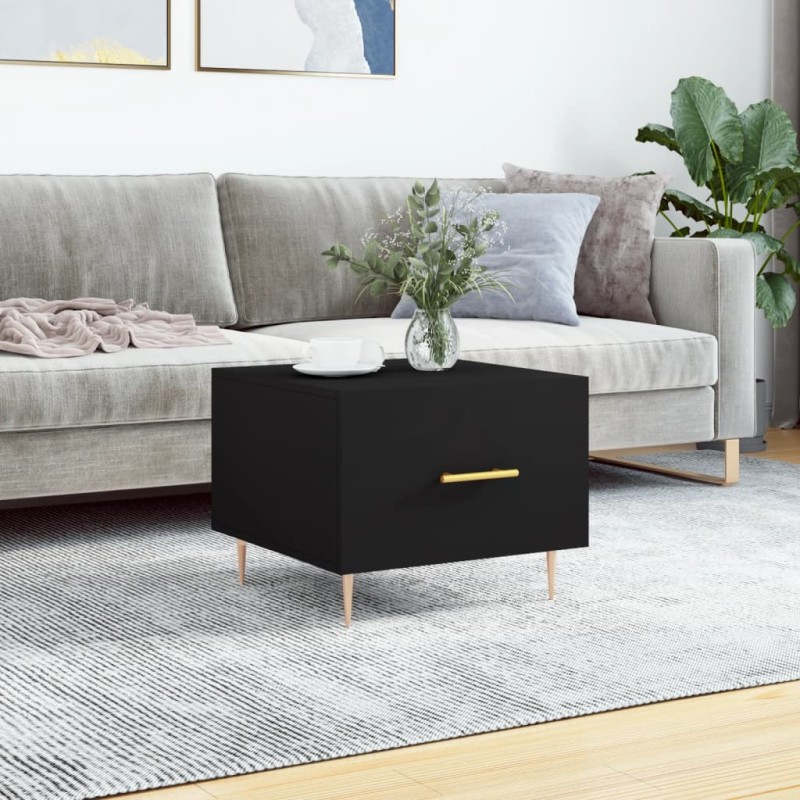 vidaXL Couchtisch Schwarz 50x50x40 cm Holzwerkstoff vidaXL Couchtisch Schwarz 50x50x40 cm Holzwerkstoff