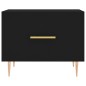 vidaXL Couchtisch Schwarz 50x50x40 cm Holzwerkstoff vidaXL Couchtisch Schwarz 50x50x40 cm Holzwerkstoff