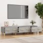 vidaXL TV-Schrank Betongrau 150x34,5x30 cm Holzwerkstoff vidaXL TV-Schrank Betongrau 150x34,5x30 cm Holzwerkstoff