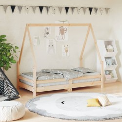 vidaXL Kinderbett 80x160 cm Massivholz Kiefer