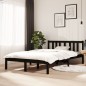 vidaXL Massivholzbett Schwarz 120x200 cm vidaXL Massivholzbett Schwarz 120x200 cm