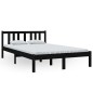 vidaXL Massivholzbett Schwarz 120x200 cm vidaXL Massivholzbett Schwarz 120x200 cm
