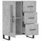 vidaXL Sideboard Betongrau 69,5x34x90 cm Holzwerkstoff vidaXL Sideboard Betongrau 69,5x34x90 cm Holzwerkstoff