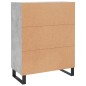 vidaXL Sideboard Betongrau 69,5x34x90 cm Holzwerkstoff vidaXL Sideboard Betongrau 69,5x34x90 cm Holzwerkstoff