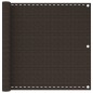 vidaXL Balkon-Sichtschutz Braun 90x400 cm HDPE vidaXL Balkon-Sichtschutz Braun 90x400 cm HDPE