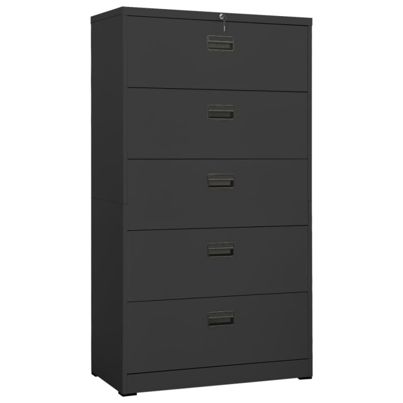 vidaXL Aktenschrank Anthrazit 90x46x164 cm Stahl vidaXL Aktenschrank Anthrazit 90x46x164 cm Stahl