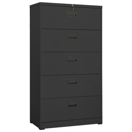 vidaXL Aktenschrank Anthrazit 90x46x164 cm Stahl