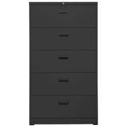 vidaXL Aktenschrank Anthrazit 90x46x164 cm Stahl