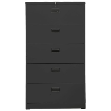 vidaXL Aktenschrank Anthrazit 90x46x164 cm Stahl