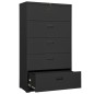 vidaXL Aktenschrank Anthrazit 90x46x164 cm Stahl vidaXL Aktenschrank Anthrazit 90x46x164 cm Stahl