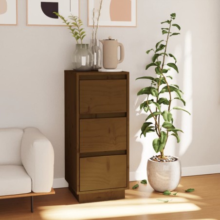 vidaXL Sideboard Honigbraun 32x34x75 cm Massivholz Kiefer