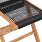 vidaXL Klappbare Gartenstühle 2 Stk. Massivholz Teak und Seil vidaXL Klappbare Gartenstühle 2 Stk. Massivholz Teak und Seil