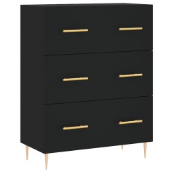 vidaXL Sideboard Schwarz 69,5x34x90 cm Holzwerkstoff