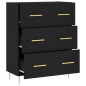 vidaXL Sideboard Schwarz 69,5x34x90 cm Holzwerkstoff vidaXL Sideboard Schwarz 69,5x34x90 cm Holzwerkstoff