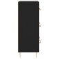 vidaXL Sideboard Schwarz 69,5x34x90 cm Holzwerkstoff vidaXL Sideboard Schwarz 69,5x34x90 cm Holzwerkstoff