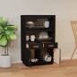 vidaXL Highboard Schwarz 67x40x108,5 cm Massivholz Kiefer vidaXL Highboard Schwarz 67x40x108,5 cm Massivholz Kiefer