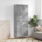 Highboard Betongrau 69,5x34x180 cm Holzwerkstoff Highboard Betongrau 69,5x34x180 cm Holzwerkstoff